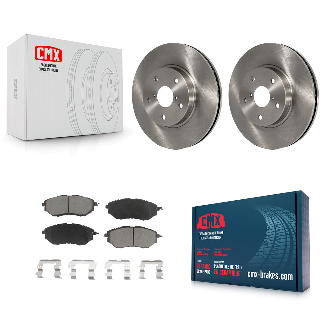 [Front] 2015 Subaru Legacy 2.5L Premium OE Brake Rotors & Ceramic Pads Kit For Max Braking