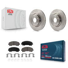 Charger l'image dans la galerie, Front Disc Brake Rotors And Ceramic Pads Kit For Nissan Rogue
