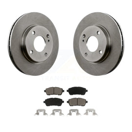 Front Disc Brake Rotors And Ceramic Pads Kit For Ford Fiesta