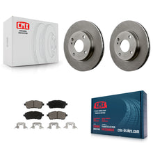Charger l'image dans la galerie, Front Disc Brake Rotors And Ceramic Pads Kit For Ford Fiesta
