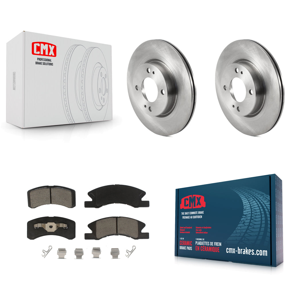[Front] 2017-2022 Mitsubishi Mirage G4 Premium OE Brake Rotors & Ceramic Pads Kit For Max Braking