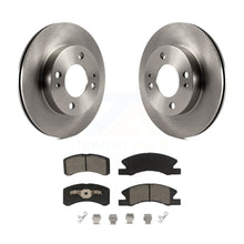 Charger l&#39;image dans la galerie, Front Disc Brake Rotors And Ceramic Pads Kit For 2014-2015 Mitsubishi Mirage