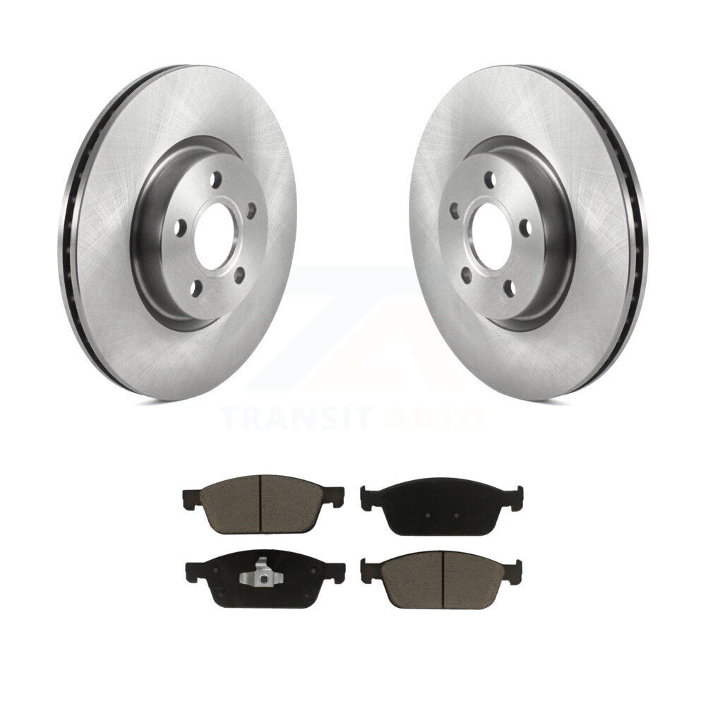 Front Disc Brake Rotors And Ceramic Pads Kit For Ford Transit Connect