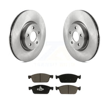 Charger l&#39;image dans la galerie, Front Disc Brake Rotors And Ceramic Pads Kit For Ford Transit Connect