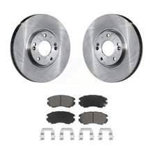 Charger l&#39;image dans la galerie, Front Disc Brake Rotors And Ceramic Pads Kit For Hyundai Azera Kia Amanti