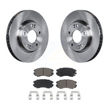 Charger l&#39;image dans la galerie, Front Disc Brake Rotors And Ceramic Pads Kit For 2010-2011 Kia Soul 2.0L