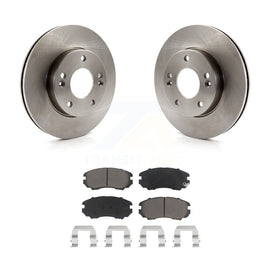 [Front] 2010-2011 Kia Soul 1.6L Premium OE Brake Rotors & Ceramic Pads Kit For Max Braking