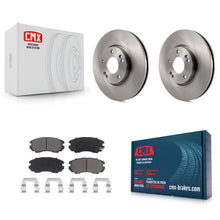 Charger l'image dans la galerie, [Front] 2006-2010 Hyundai Sonata 3.3L Premium OE Brake Rotors &amp; Ceramic Pads Kit For Max Braking