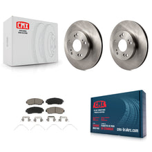 Charger l'image dans la galerie, Front Brake Rotor Ceramic Pad Kit For Honda Civic LX SE with Manual transmission