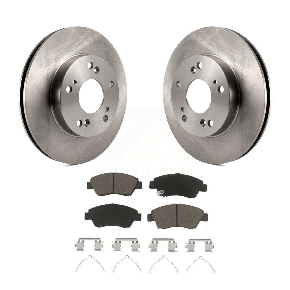 Front Disc Brake Rotors And Ceramic Pads Kit For Honda Civic Acura ILX