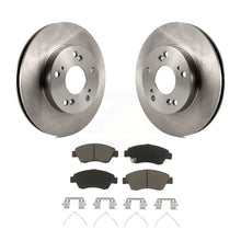 Charger l&#39;image dans la galerie, Front Disc Brake Rotors And Ceramic Pads Kit For Honda Civic Acura ILX