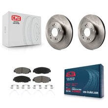 Charger l'image dans la galerie, Front Disc Brake Rotors And Ceramic Pads Kit For Honda Civic