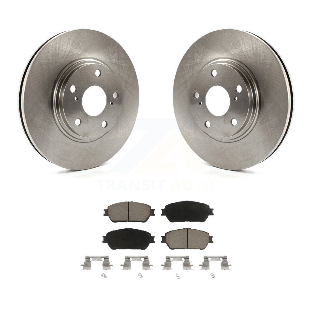 Front Disc Brake Rotors And Ceramic Pads Kit For 2004-2006 Lexus ES330