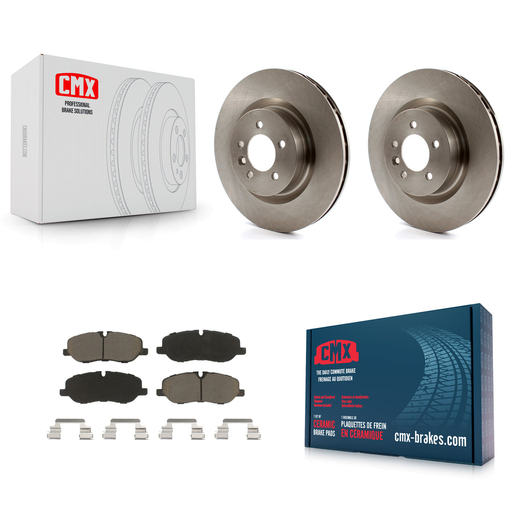 Front Brake Rotors Ceramic Pad Kit For 06-07 Land Rover Range Sport Supercharged