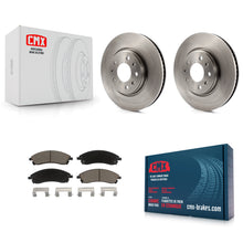 Charger l'image dans la galerie, [Front] 06-07 Cadillac CTS With Sport Suspension Premium OE Brake Rotors &amp; Ceramic Pads Kit For Max Braking