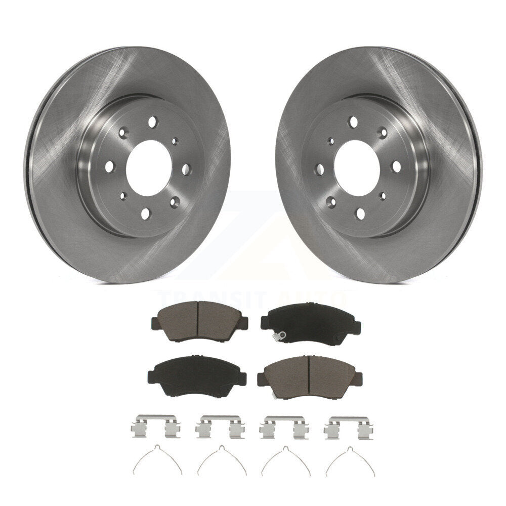 [Front] 2015-2020 Honda Fit Premium OE Brake Rotors And Ceramic Pads Kit For Max Braking