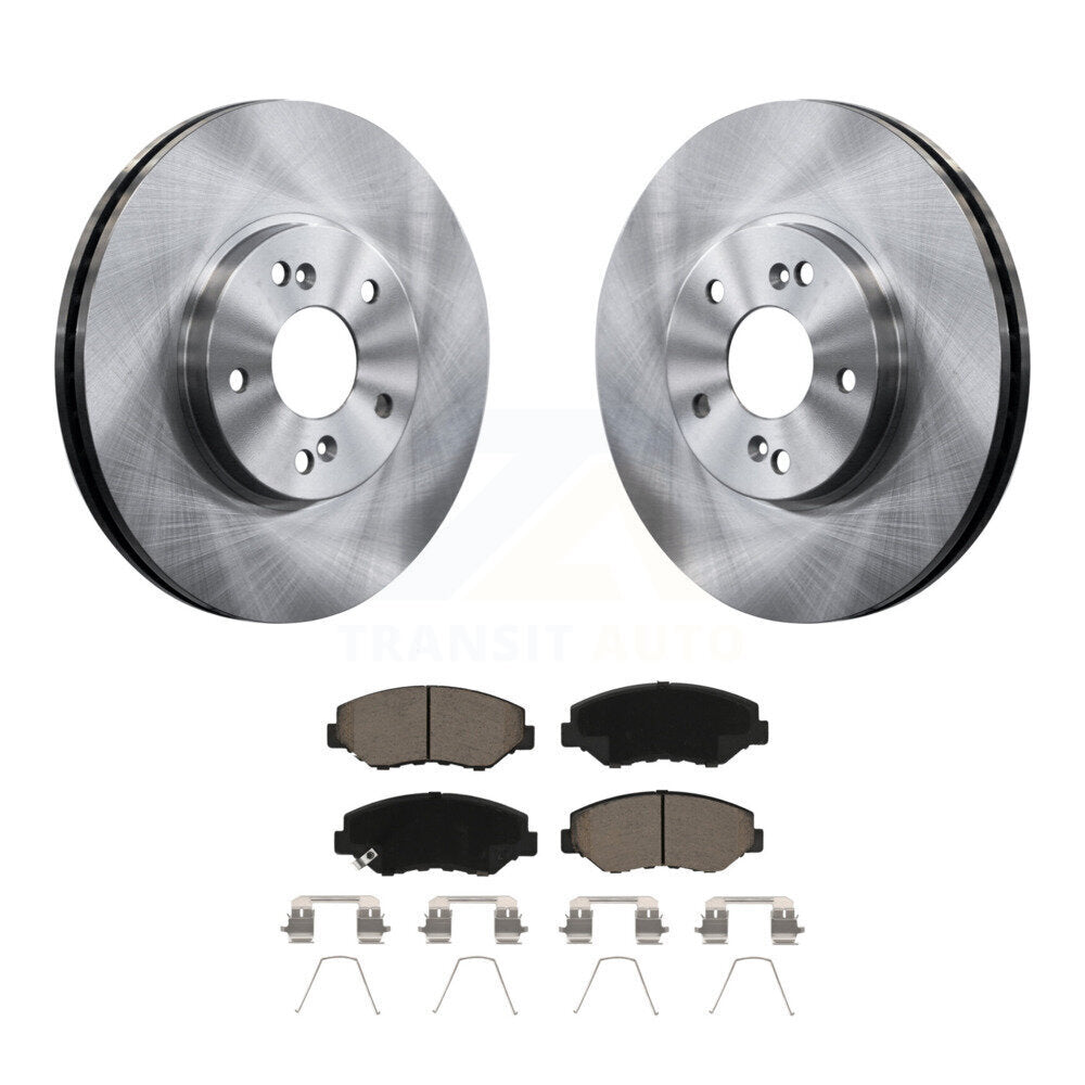 Front Disc Brake Rotors And Ceramic Pads Kit For Honda Pilot Accord