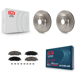 Front Disc Brake Rotors And Ceramic Pads Kit For Ford Mustang