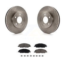 Charger l&#39;image dans la galerie, Front Disc Brake Rotors And Ceramic Pads Kit For 2005-2010 Ford Mustang Base