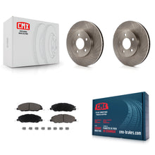 Charger l'image dans la galerie, [Front] 2005-2010 Ford Mustang Base Premium OE Brake Rotors &amp; Ceramic Pads Kit For Max Braking