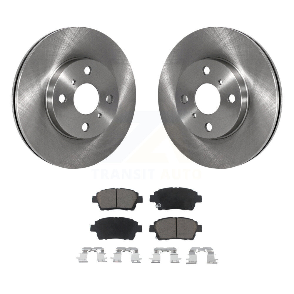 Front Disc Brake Rotors And Ceramic Pads Kit For 2004-2006 Scion xB xA