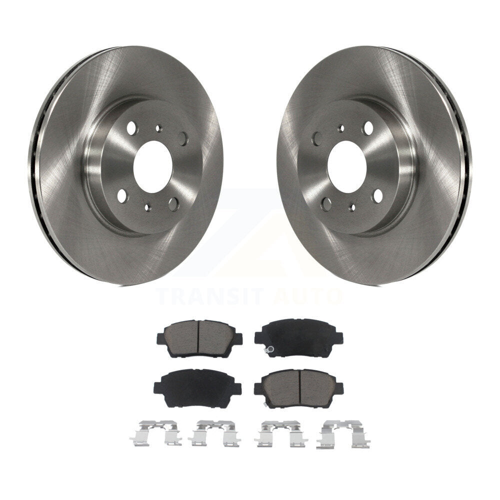 Front Disc Brake Rotors And Ceramic Pads Kit For 2001-2003 Toyota Prius