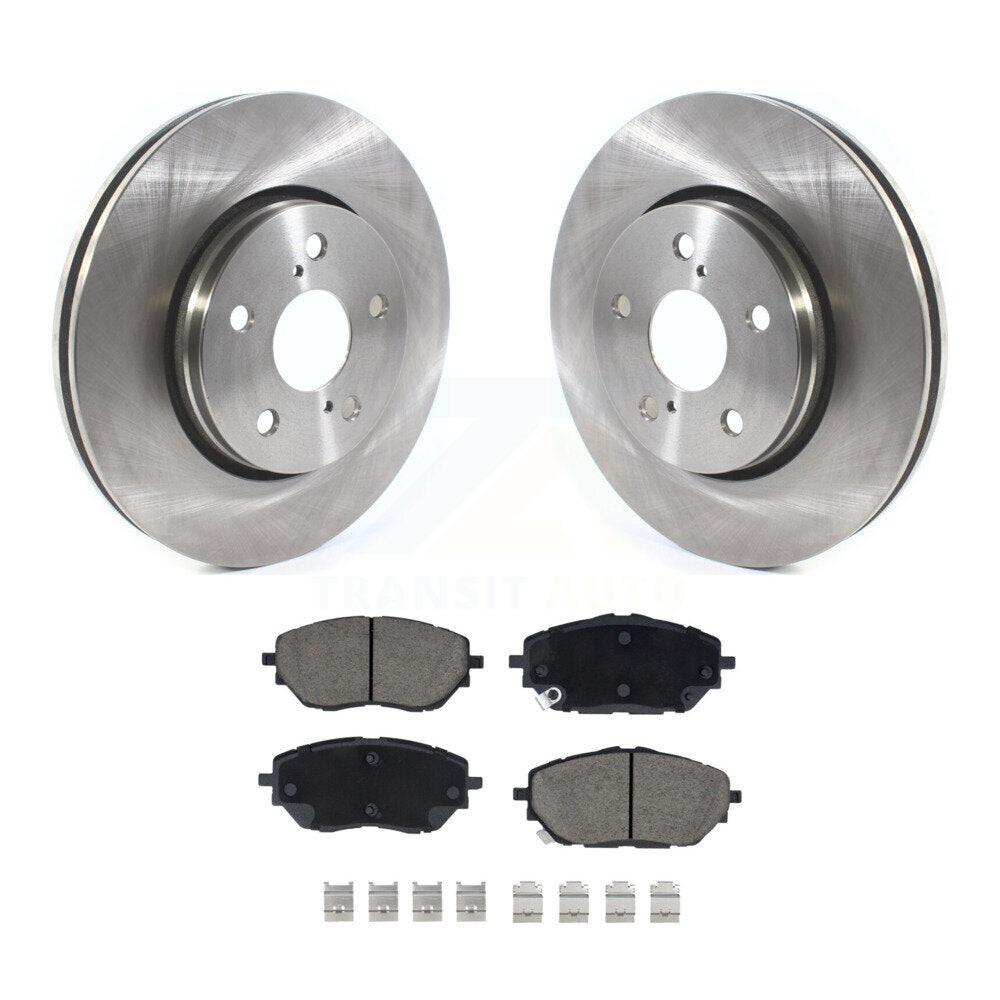 Front Disc Brake Rotors And Ceramic Pads Kit For Toyota C-HR