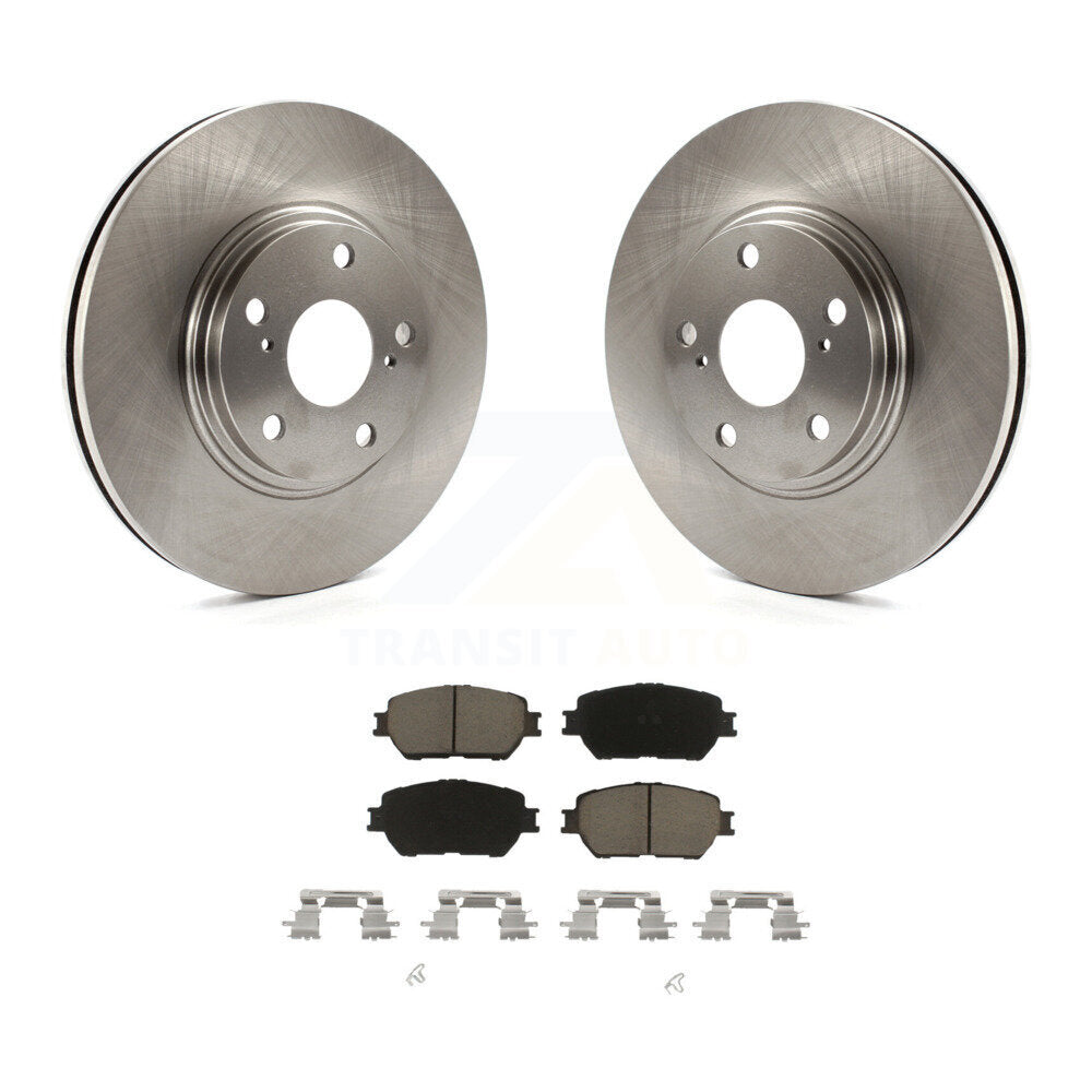 Front Disc Brake Rotors And Ceramic Pads Kit For Toyota Camry