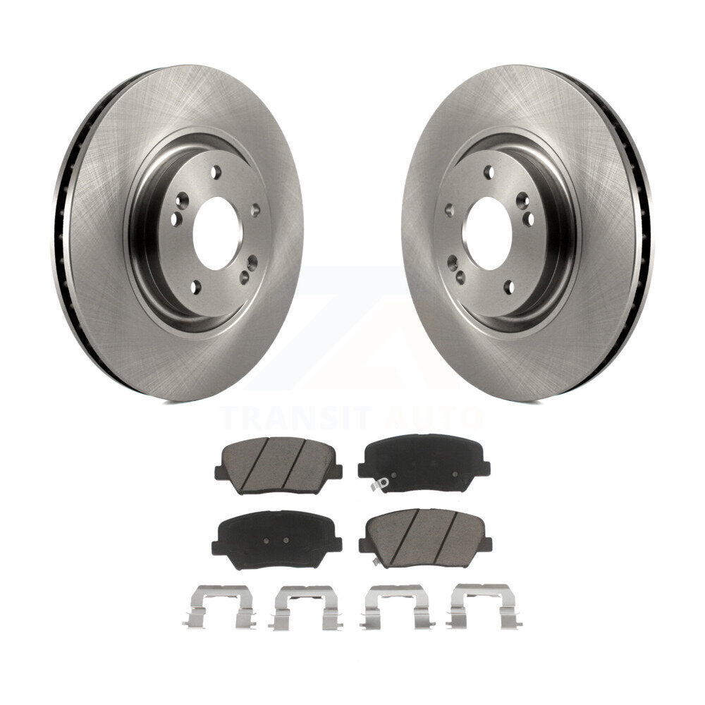[Front] 2012-2017 Hyundai Azera Premium OE Brake Rotors & Ceramic Pads Kit For Max Braking
