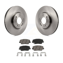 Charger l&#39;image dans la galerie, Front Disc Brake Rotors And Ceramic Pads Kit For 2014-2017 Kia Rondo