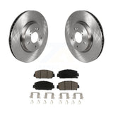 Front Disc Brake Rotors And Ceramic Pads Kit For Honda CR-V