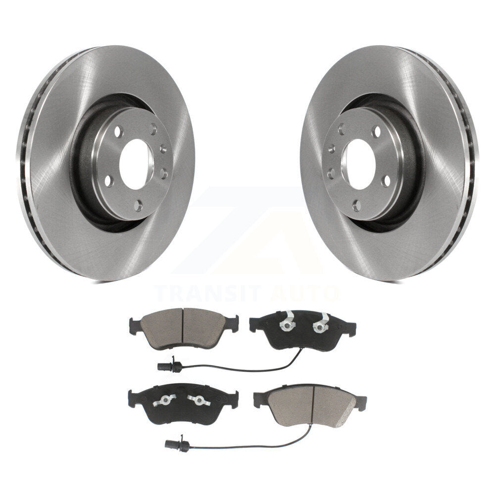 Front Brake Rotors Ceramic Pad Kit For Audi A8 Quattro With 321mm Diameter Rotor