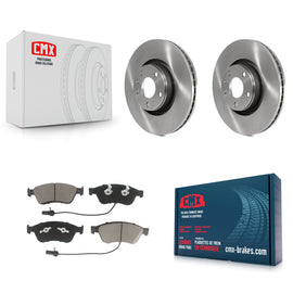 Front Brake Rotors Ceramic Pad Kit For Audi A8 Quattro With 321mm Diameter Rotor