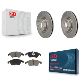Front Disc Brake Rotors And Ceramic Pads Kit For Mercedes-Benz C250 E400 E550