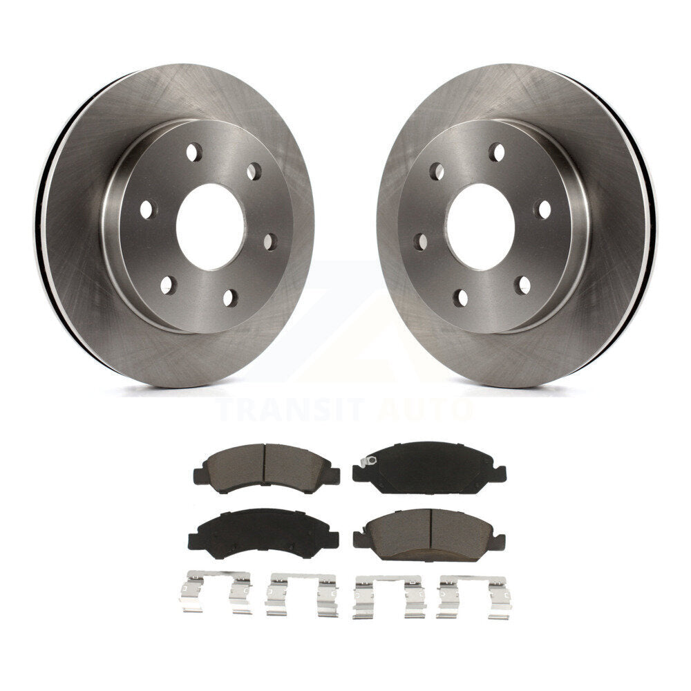 Front Disc Brake Rotor Ceramic Pad Kit For 2007 GMC Sierra 1500 rear brakes