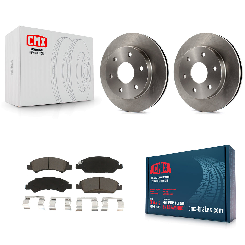 [Front] 2007 GMC Sierra 1500 Disc rear brakes Premium OE Brake Rotors & Ceramic Pads Kit For Max Braking