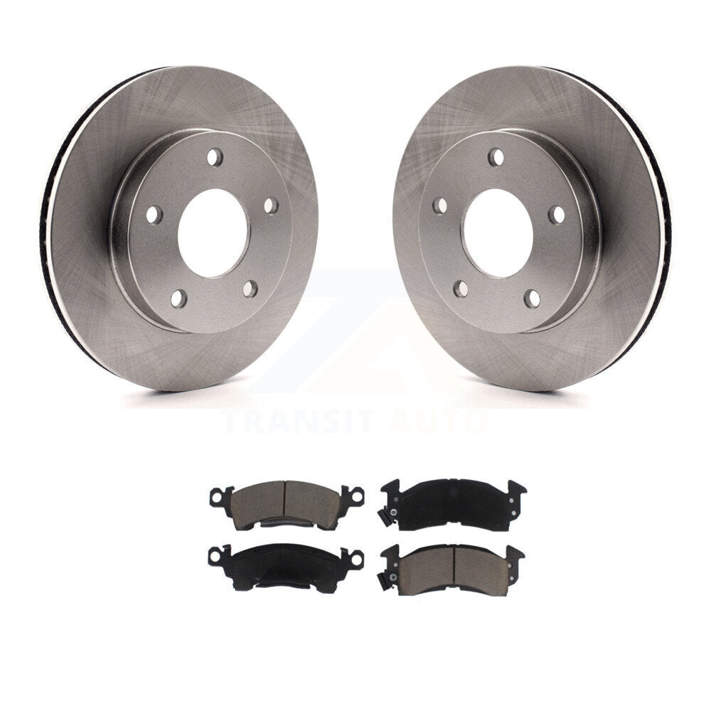 Front Disc Brake Rotors And Ceramic Pads Kit For GMC Jimmy