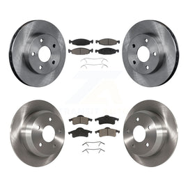 Front Rear Disc Brake Rotors And Ceramic Pads Kit For Jeep Grand Cherokee