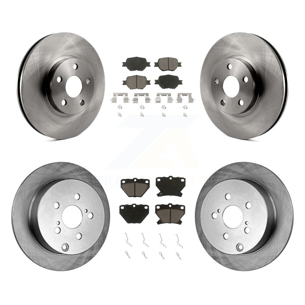 Front Rear Disc Brake Rotors And Ceramic Pads Kit For Toyota Celica