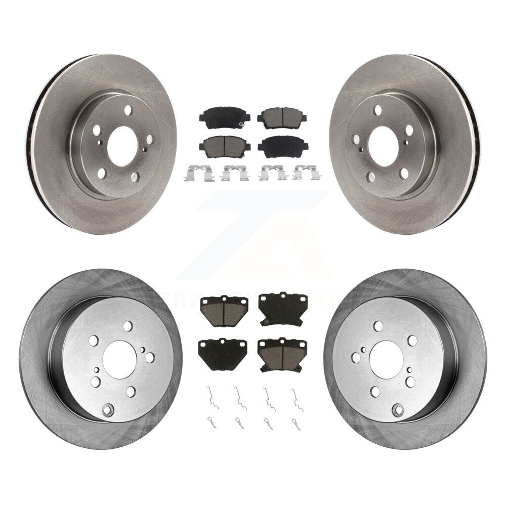 [Front+Rear] 2000 Toyota Celica GT Premium OE Brake Kit & Ceramic Pads For Max Braking