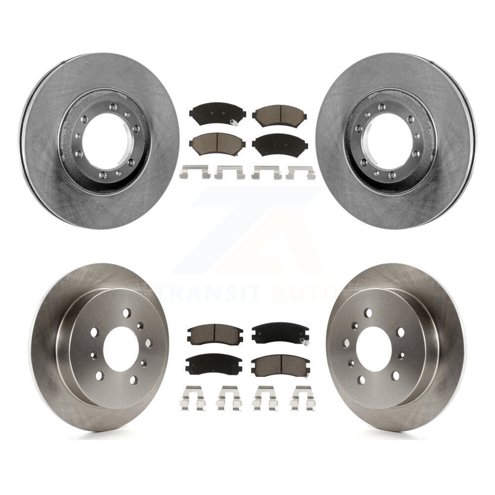 Front Rear Disc Brake Rotor Ceramic Pad Kit For Buick Century Pontiac Grand Prix