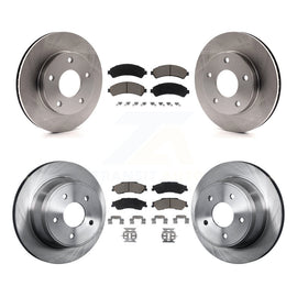 [Front+Rear] 1997 Chevrolet Blazer GMC Jimmy Premium OE Brake Rotors & Ceramic Pads Kit For Max Braking