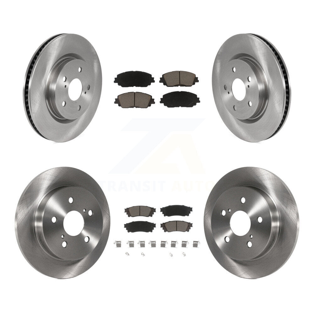 Front Rear Brake Rotors Ceramic Pad Kit For Toyota Camry RAV4 Lexus ES350 Avalon