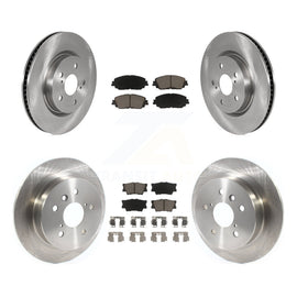 Front Rear Disc Brake Rotors And Ceramic Pads Kit For Toyota Camry