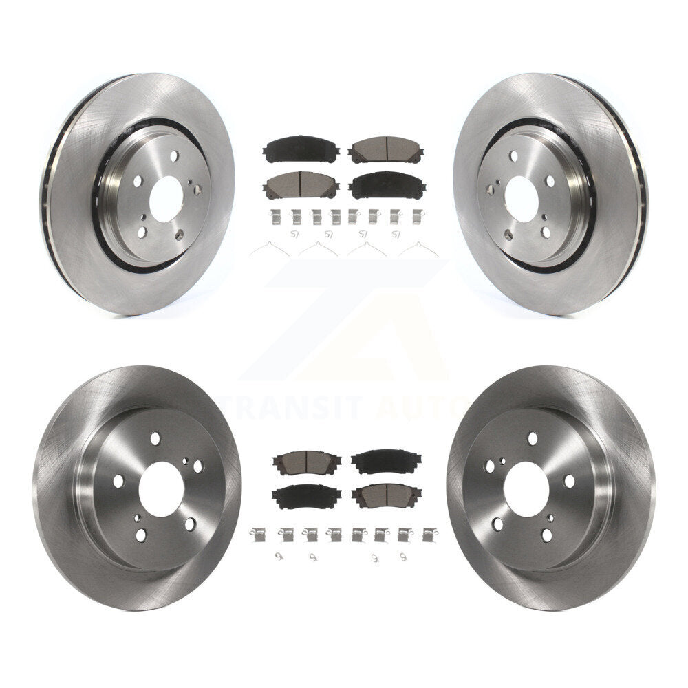 Front Rear Disc Brake Rotors And Ceramic Pads Kit For Toyota Camry Avalon TRD