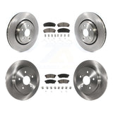 Front Rear Disc Brake Rotors And Ceramic Pads Kit For Toyota Camry Avalon TRD