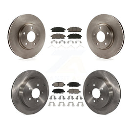 [Front+Rear] 2011-2017 Nissan Quest Premium OE Brake Rotors & Ceramic Pads Kit For Max Braking