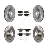 Front Rear Disc Brake Rotors And Ceramic Pads Kit For Volkswagen Tiguan Jetta
