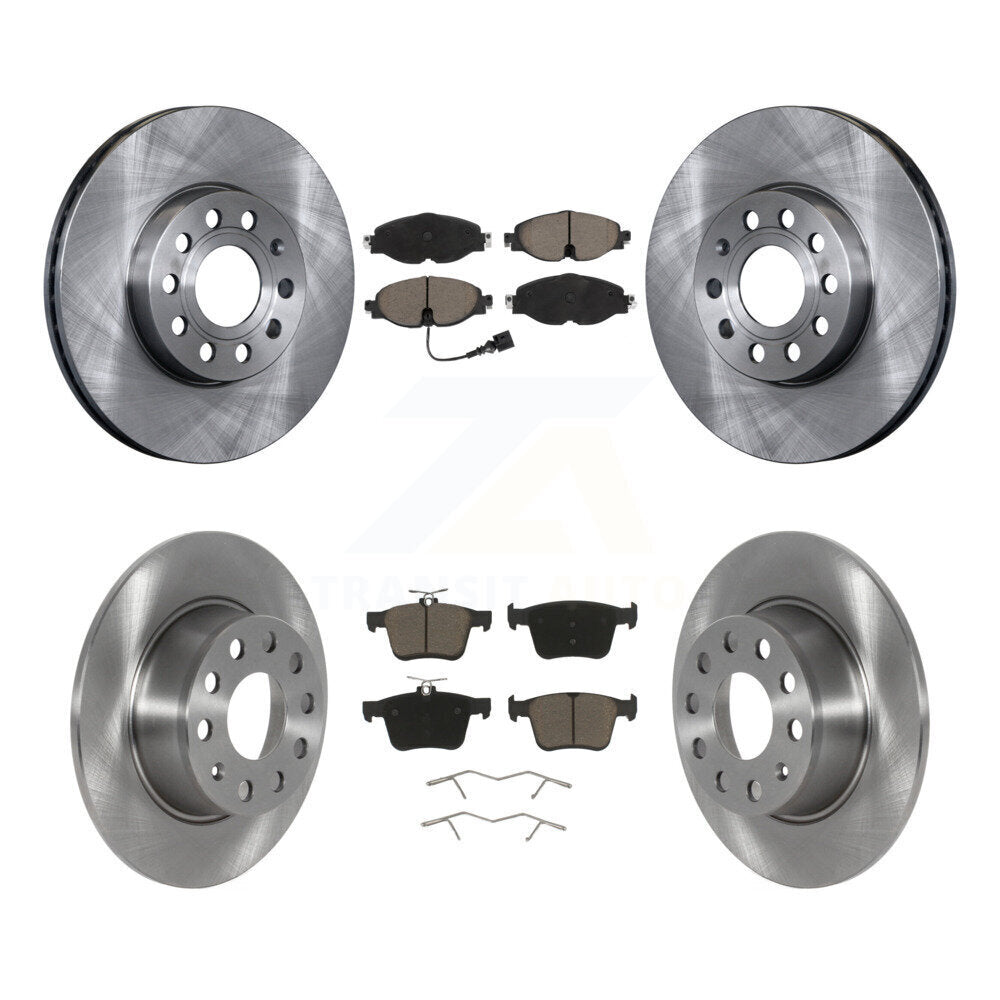 Front Rear Disc Brake Rotors And Ceramic Pads Kit For Volkswagen Jetta Taos