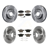 Front Rear Disc Brake Rotors And Ceramic Pads Kit For Volkswagen Jetta Taos